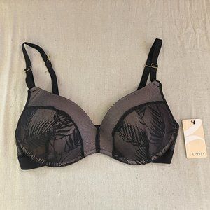 Smooth Lace No-Wire Push-Up Bra 36C Lively
